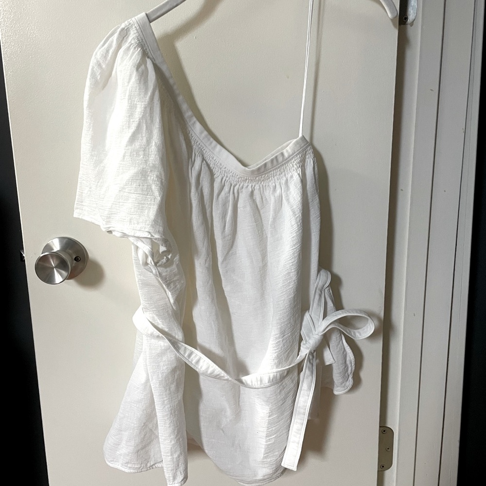 One shoulder helmut lang top